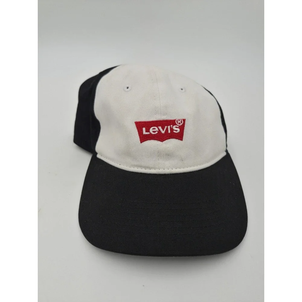 Levis Youth Kids Black Logo Snap Back Adjustable Baseball Ball Cap